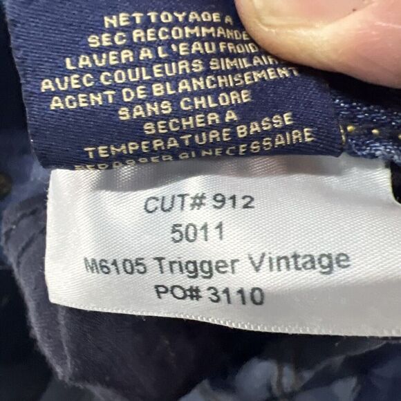 Fidelity 5011 Jeans Mens 32 Blue Classic Fit Straight Leg Denim Trigger Vintage - Picture 9 of 10